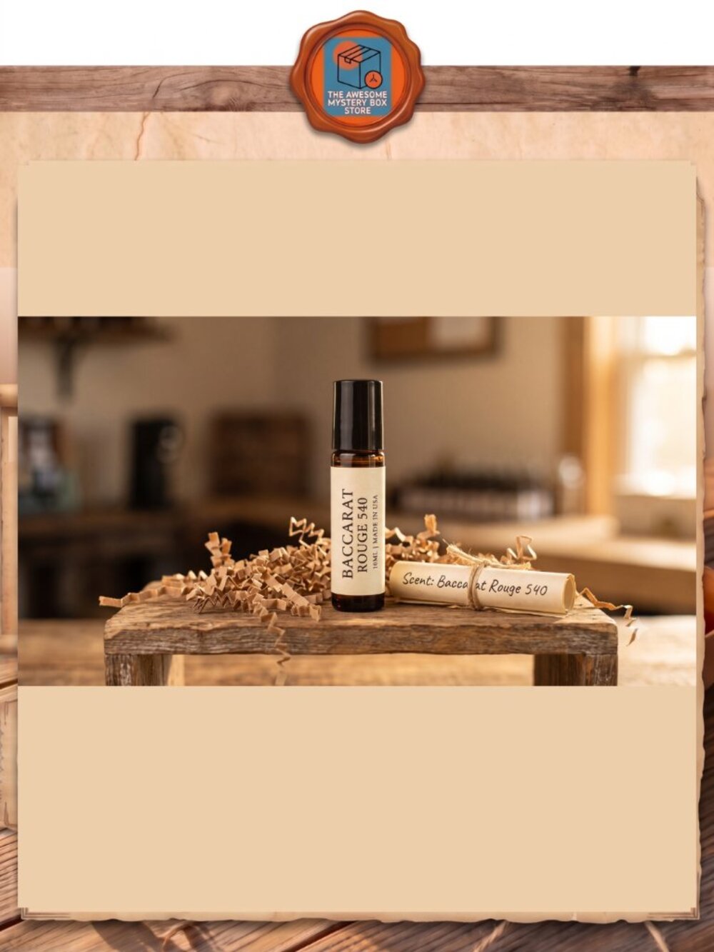 Baccarat Rouge 540 Type Oil 10ml Glass Roll-On Vegan Aromatherapy | Made in USA